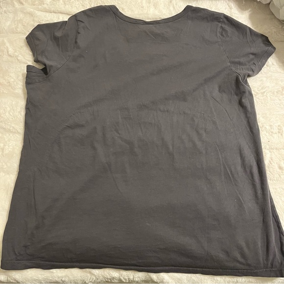 Butterfly on gray Ragzzz scene y2k shirt - Picture 3 of 5